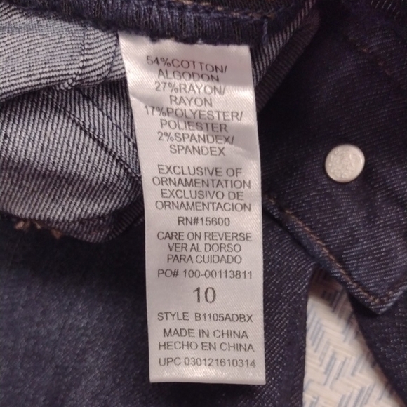 Democracy Dark Blue Jeans "Ab" Solution Booty Lift Jogging. - Picture 13 of 14